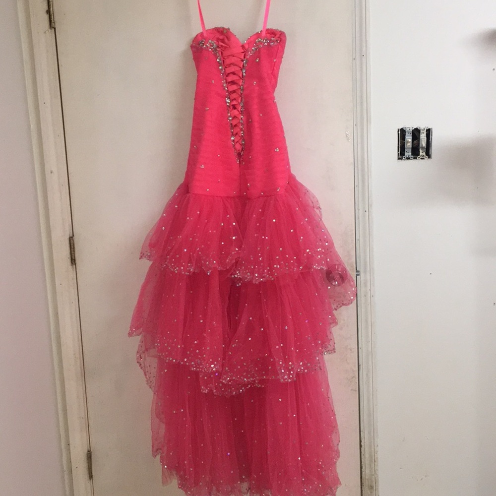 pink prom dress